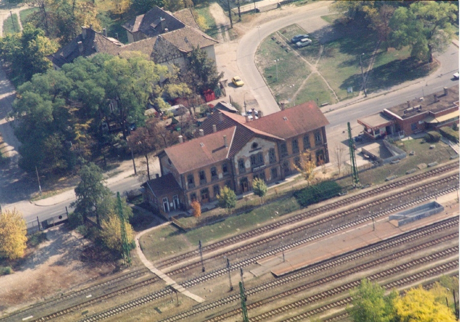 Dunakeszi látkép, légi felvétel