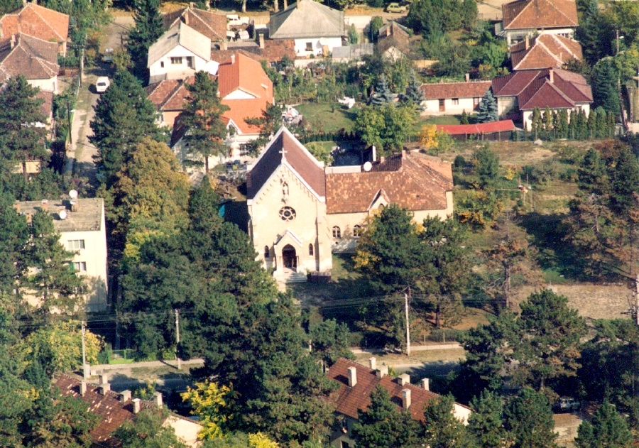 Dunakeszi látkép, légi felvétel