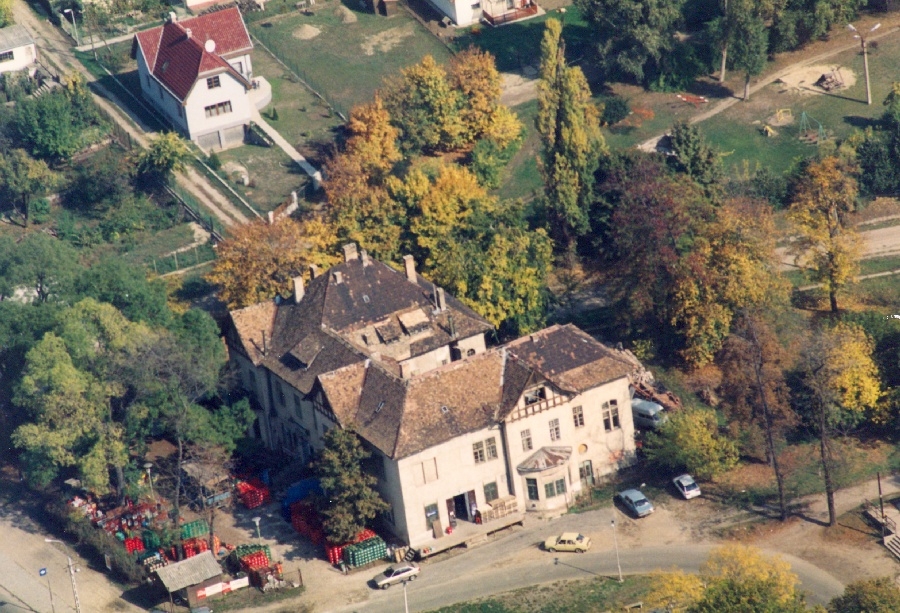 Pavilon légi felvétele