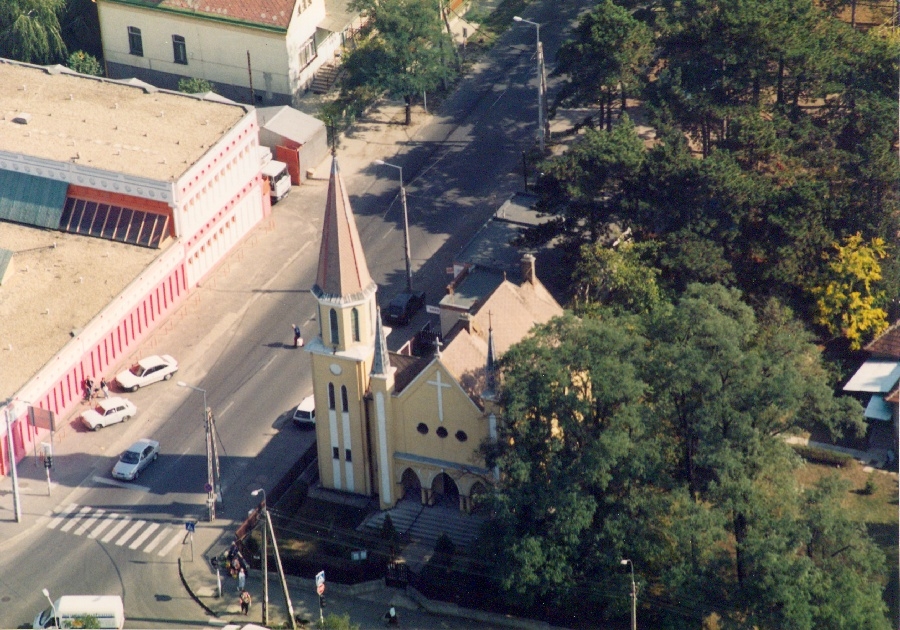 Dunakeszi látkép, légi felvétel