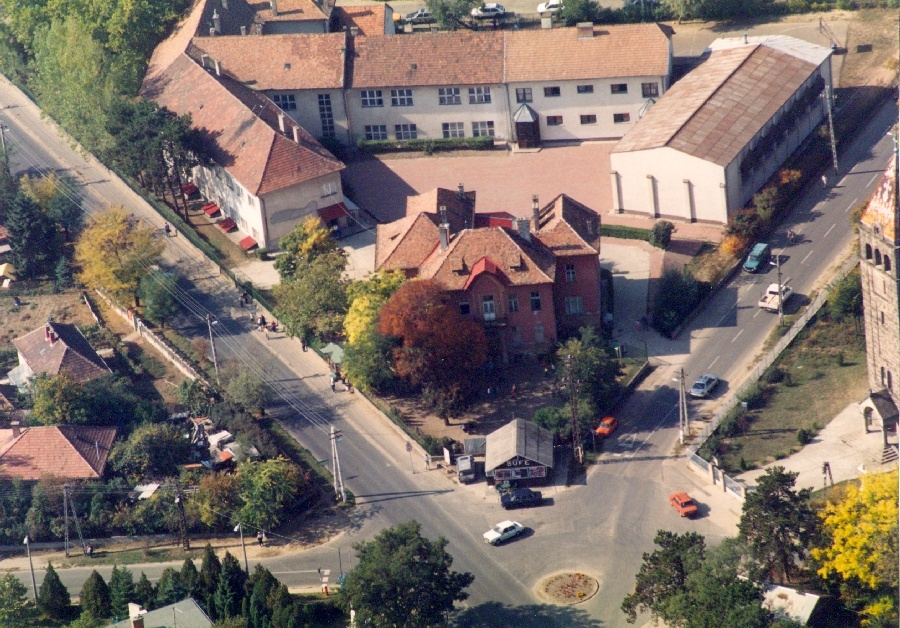 Dunakeszi látkép, légi felvétel