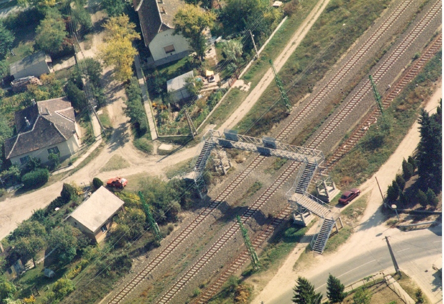 Dunakeszi látkép, légi felvétel