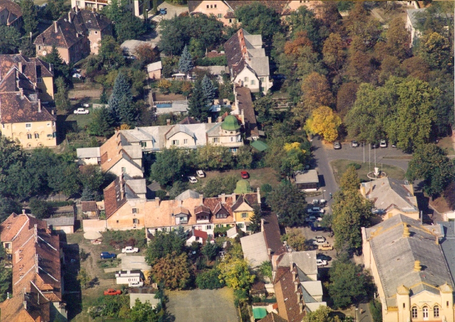 Dunakeszi látkép, légi felvétel