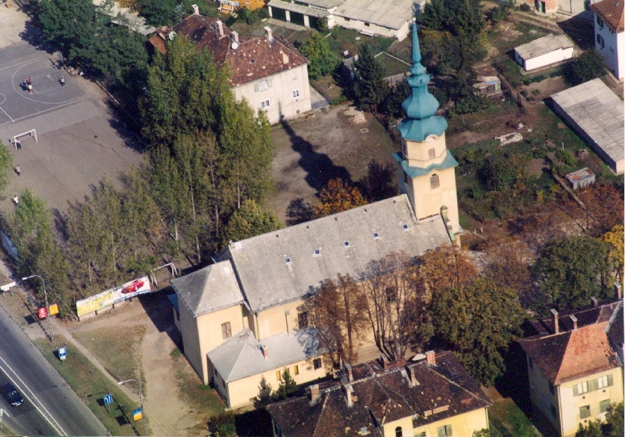 Dunakeszi látkép, légi felvétel