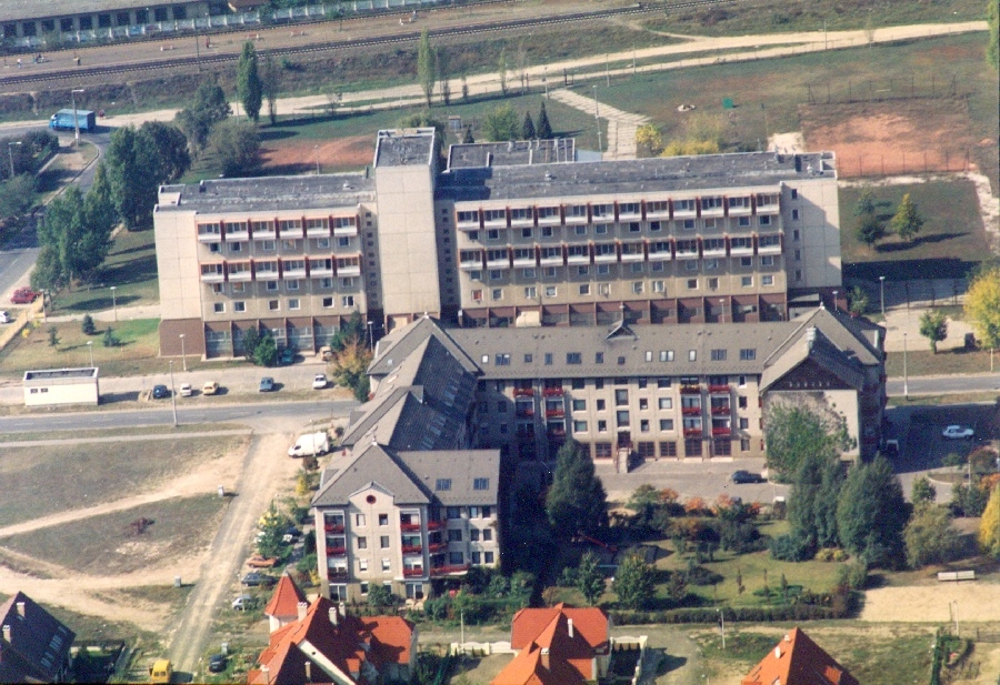 Dunakeszi látkép, légi felvétel