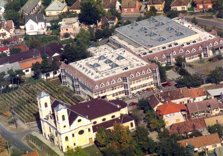 Dunakeszi látkép, légi felvétel