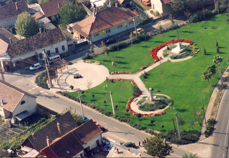 Dunakeszi látkép, légi felvétel