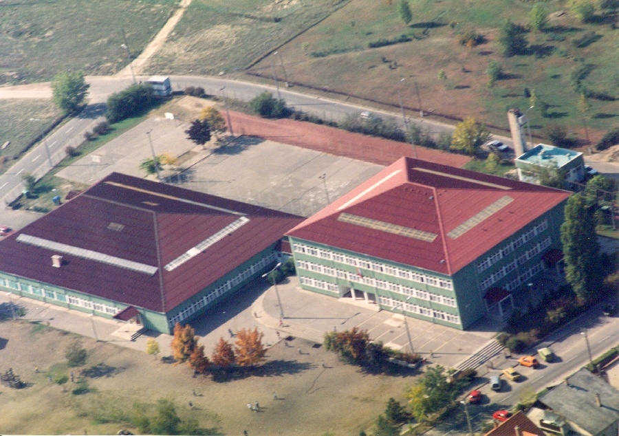 Dunakeszi látkép, légi felvétel