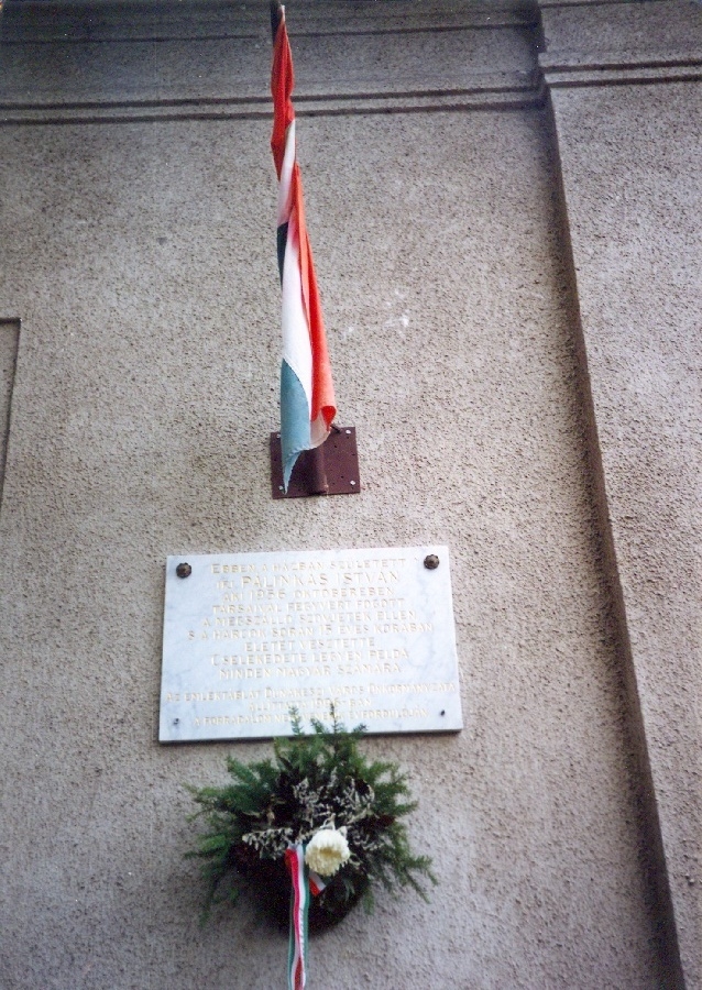 Pálinkás István emléktábla