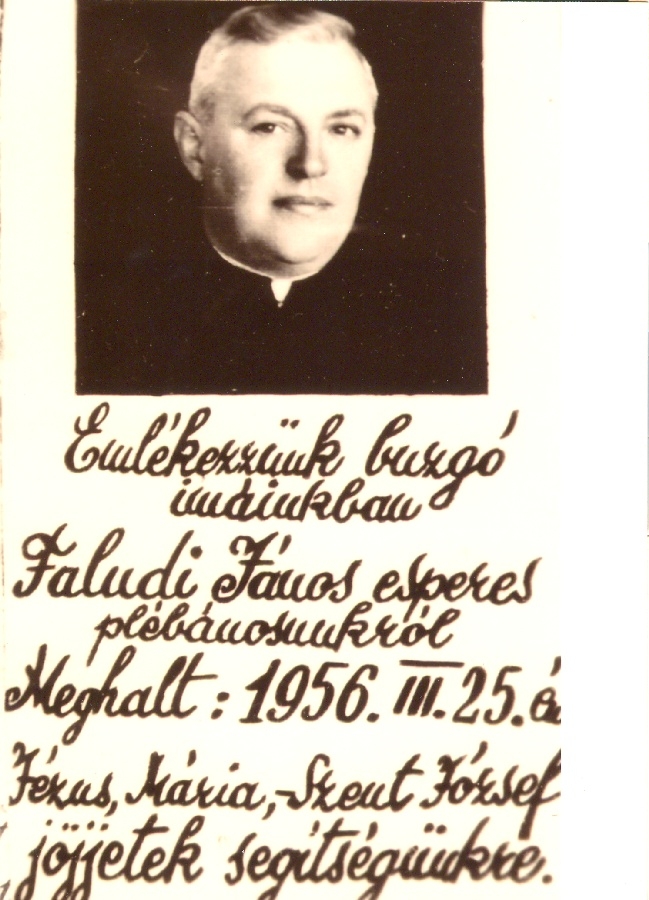 Faludi (Fieszl) János plébános