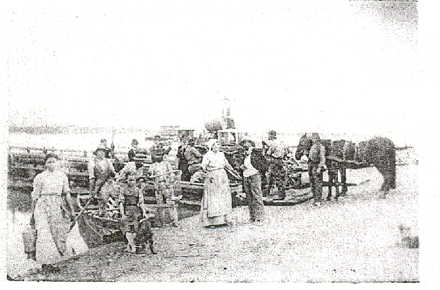 Átkelés a Dunai kompon