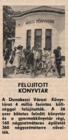 Felújított könyvtár