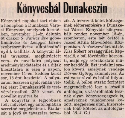 Könyvesbál Dunakeszin