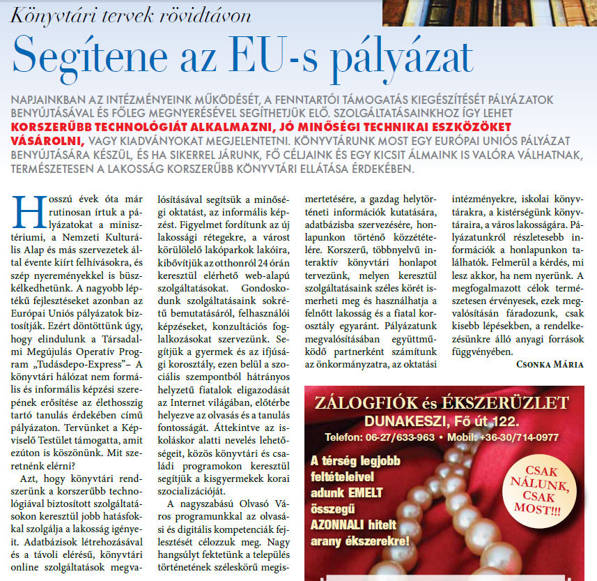 Segítene az EU-s pályázat