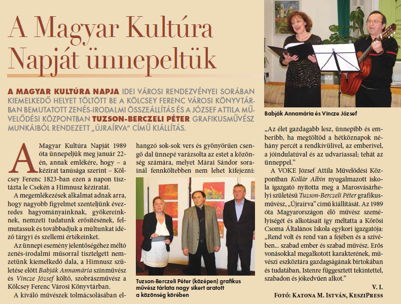 A Magyar Kultúra Napját ünnepeltük