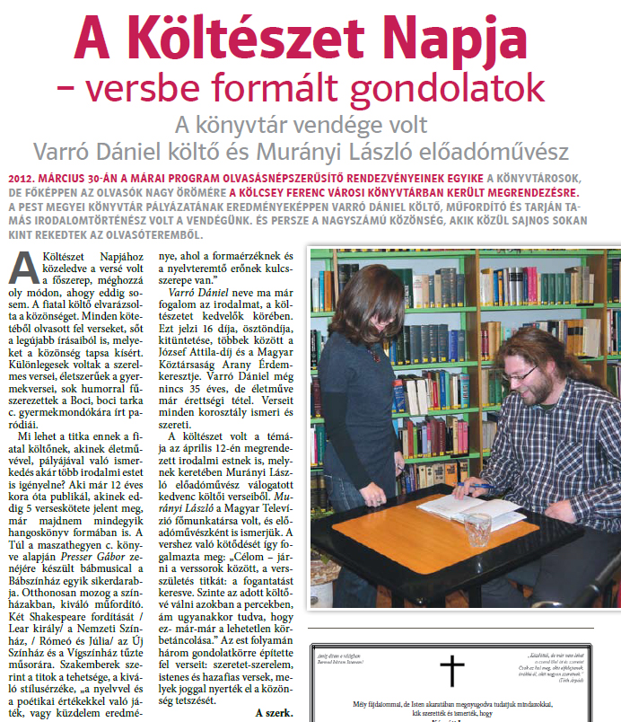 A Költészet Napja – versbe formált gondolatok