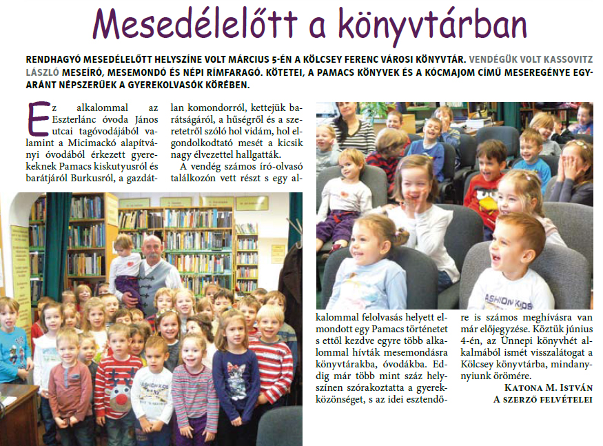 Mesedélelőtt a könyvtárban