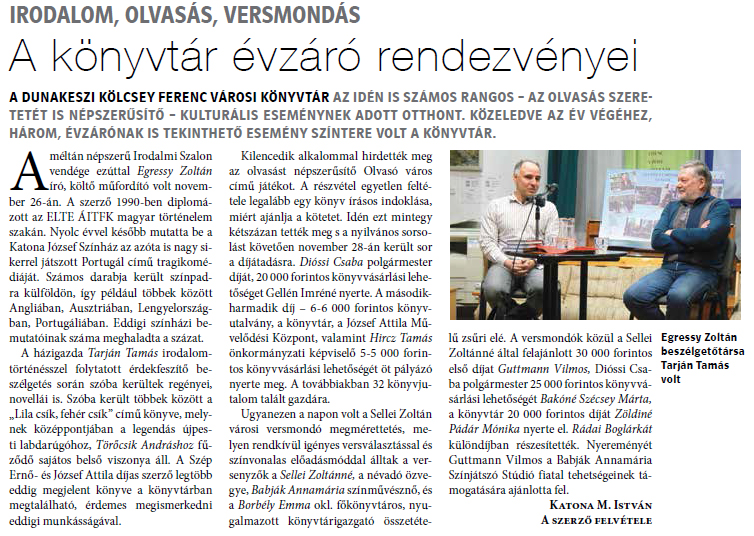 A könyvtár évzáró rendezvényei