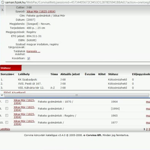 A keresés alapjai a Fővárosi Szabó Ervin Könyvtár katalógusában