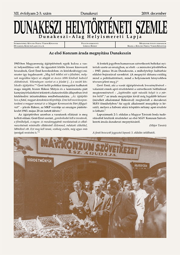 XII. évf. 2-3. sz. (2019. december)
