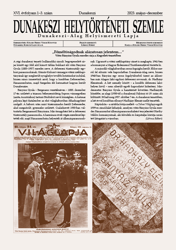 XVI. évf. 1-3. sz. (2023. május-december)